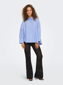 ONLY Oversize Oxford Skjorte Lina Hydrangea